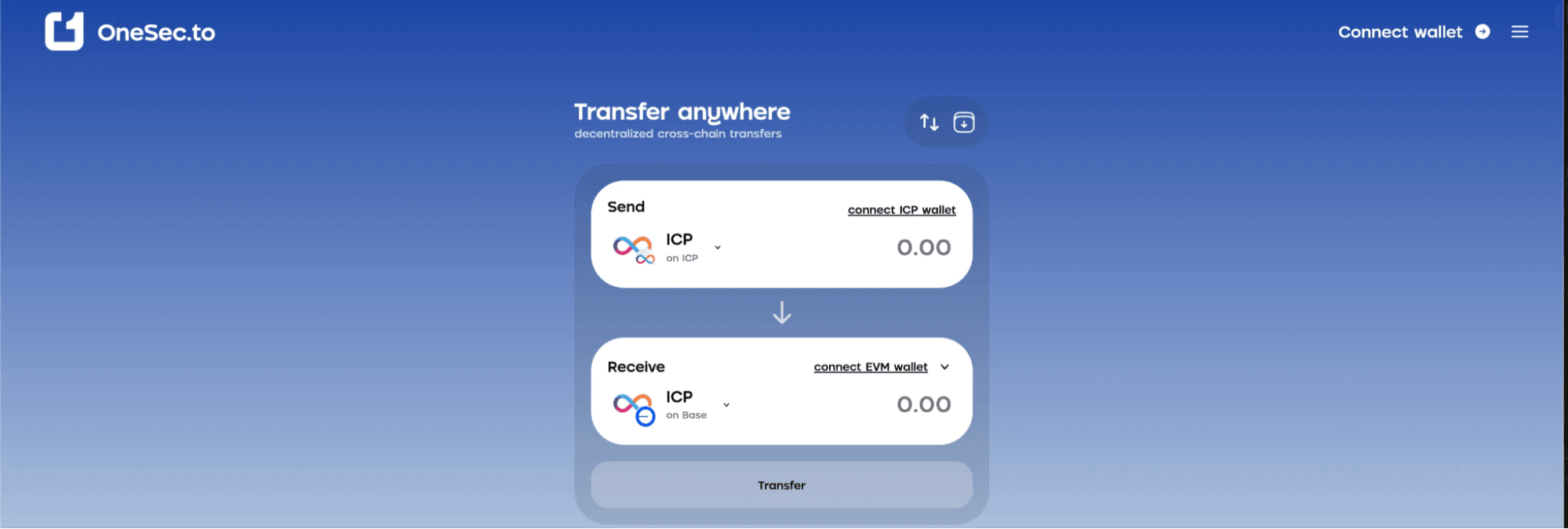OneSec home page