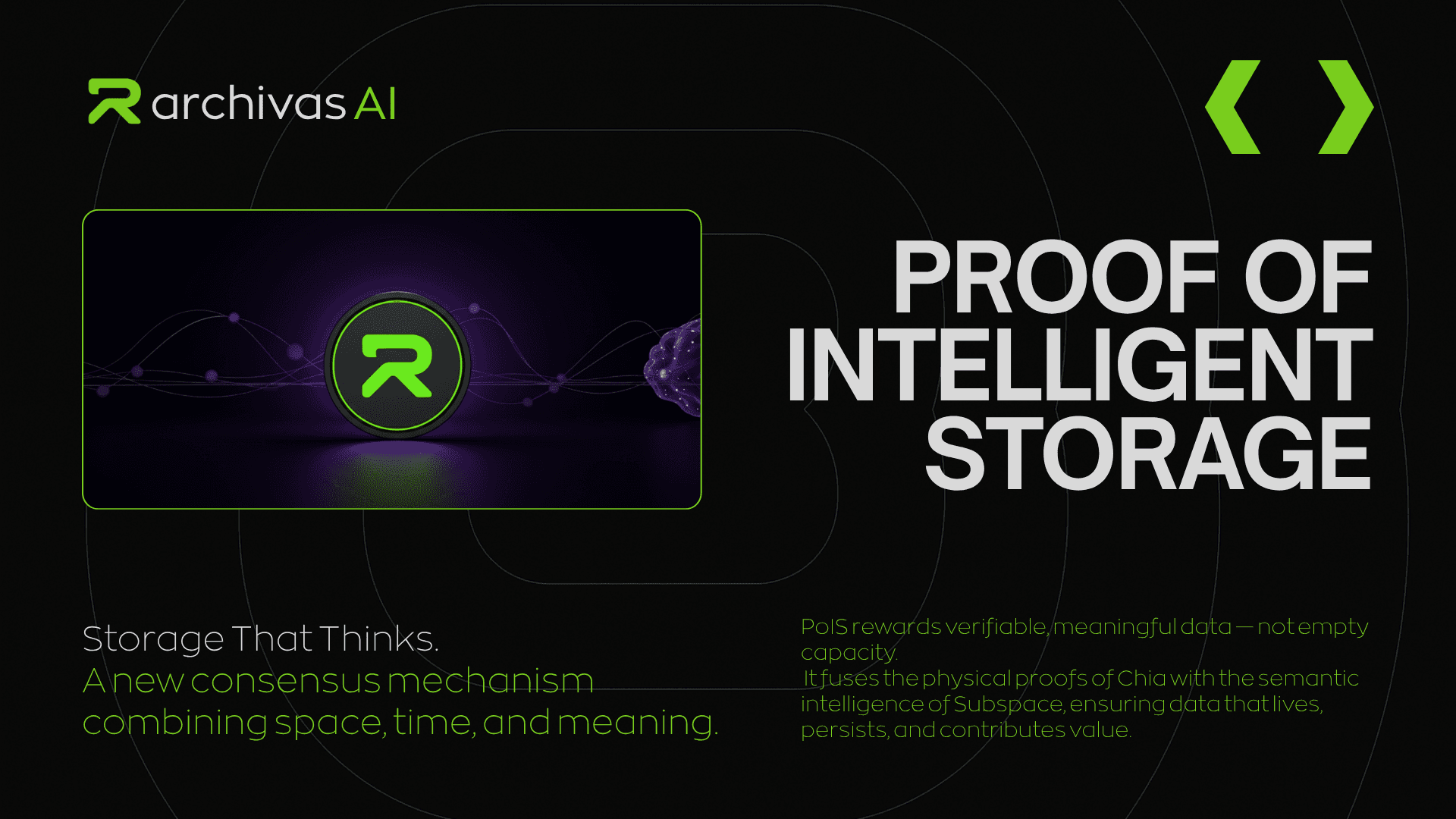 Proof of Intelligent Storage (PoIS)