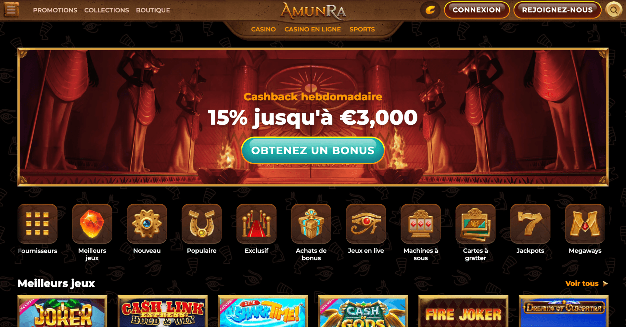 Bienvenue dans un nouveau look de casino online