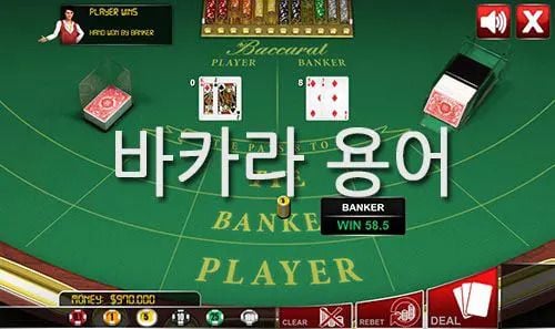 블랙잭 용어, 바카라 용어