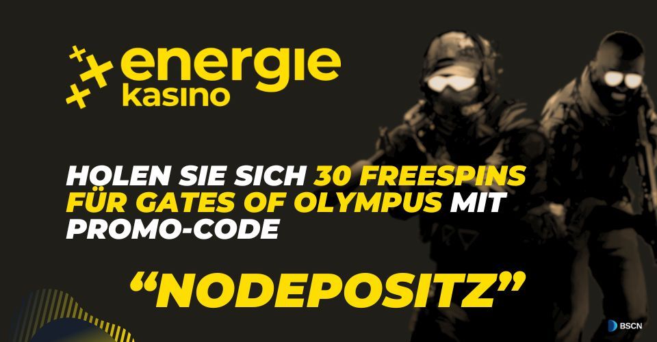 Energie Kasino Promo Code 2024 “NODEPOSITZ” gibt Freispiele