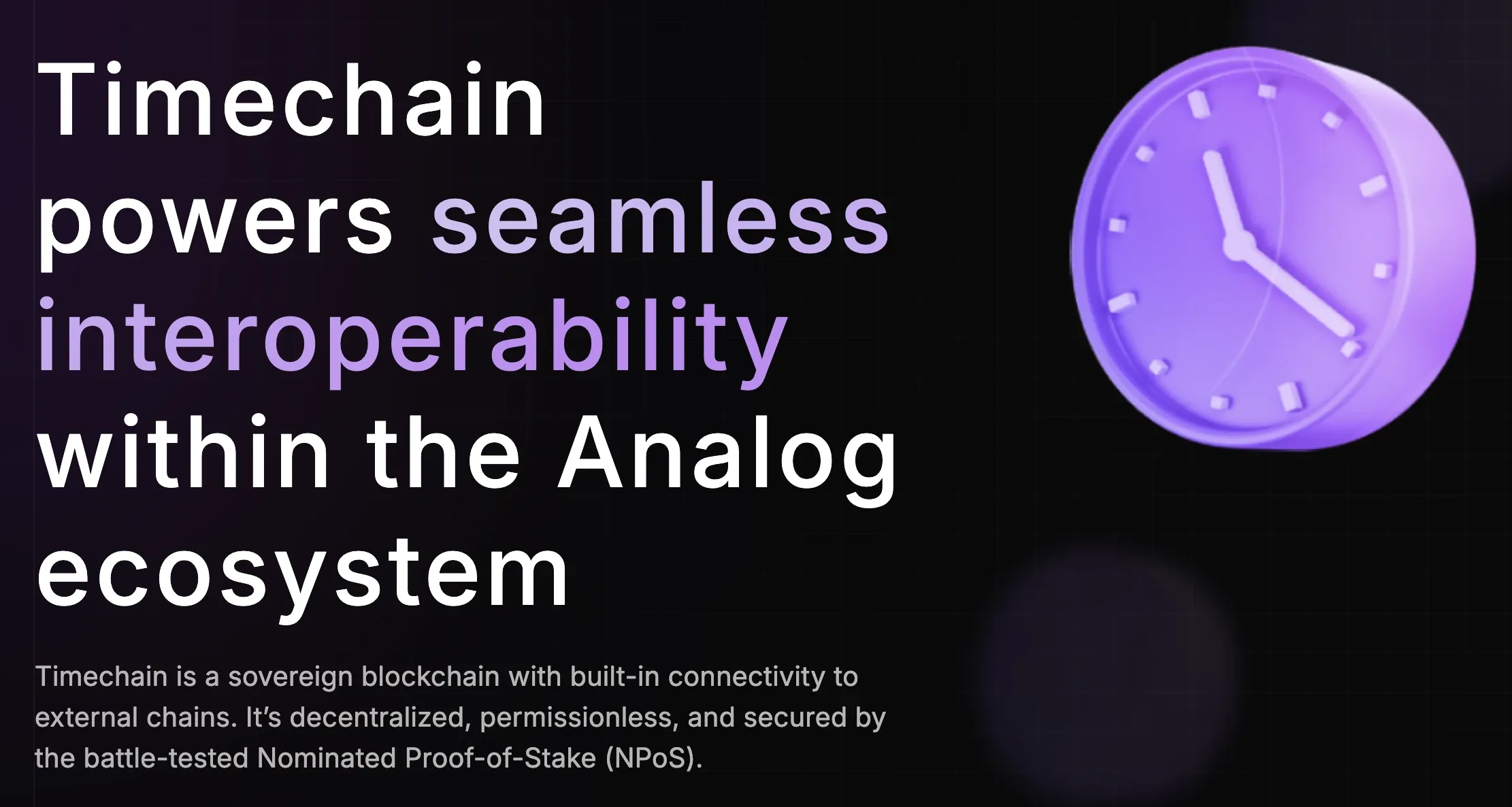 The Timechain is at the heart of Analog's products