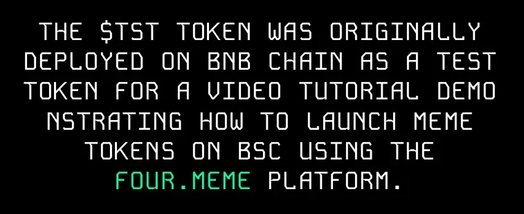 The story behind the TST token