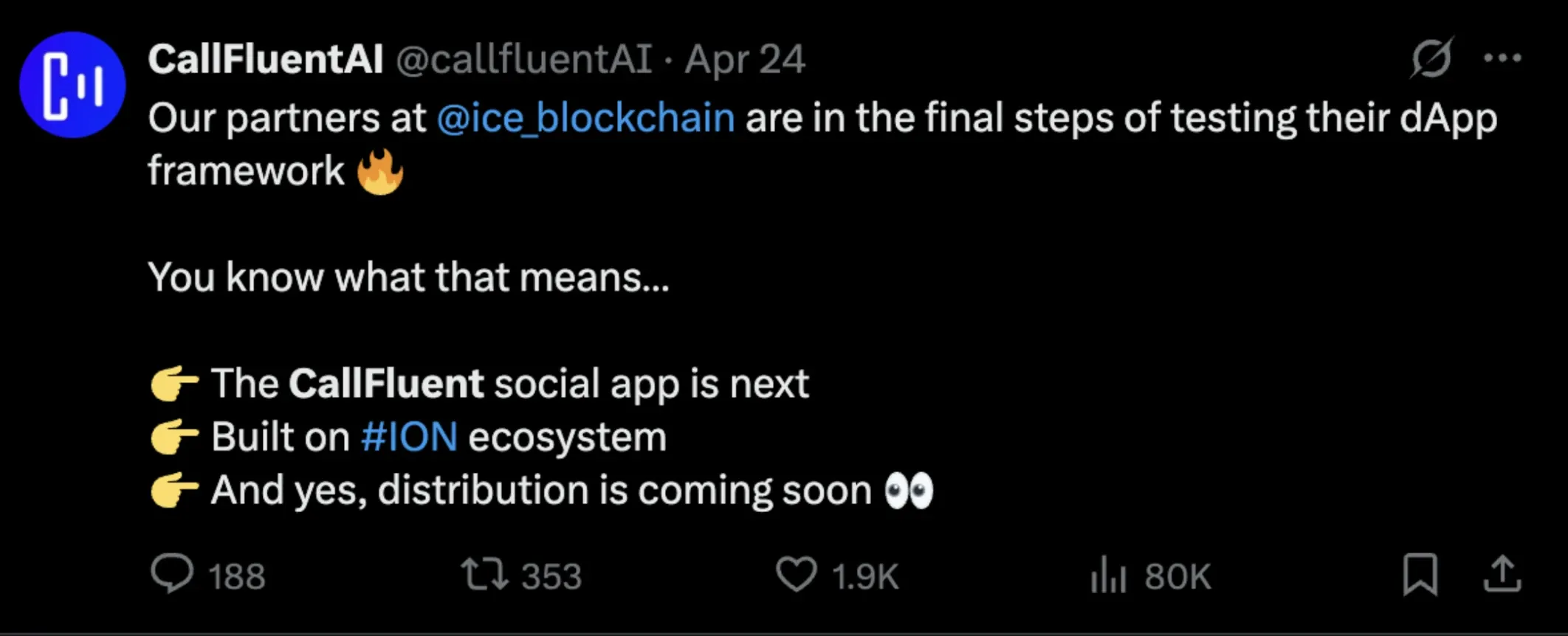 CallFluentAI partners with Ice Open Network