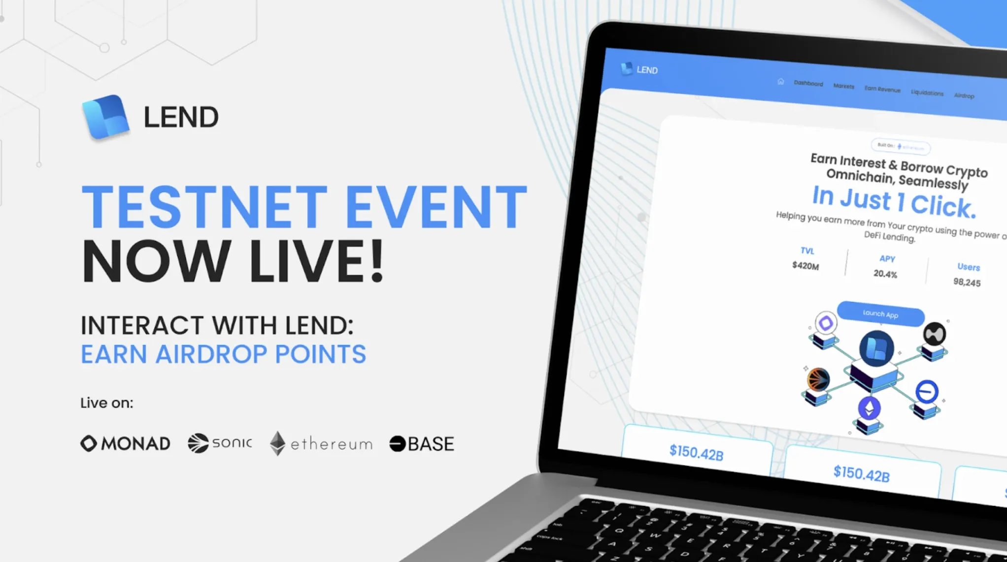 LEND Finance's testnet goes live