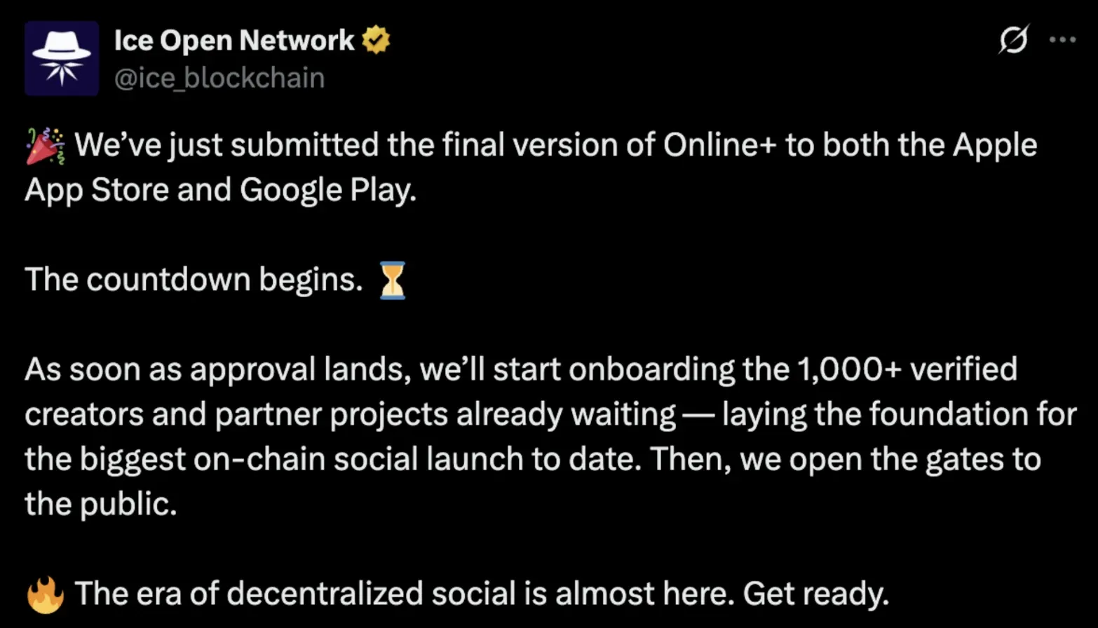 ION announces App Store submission