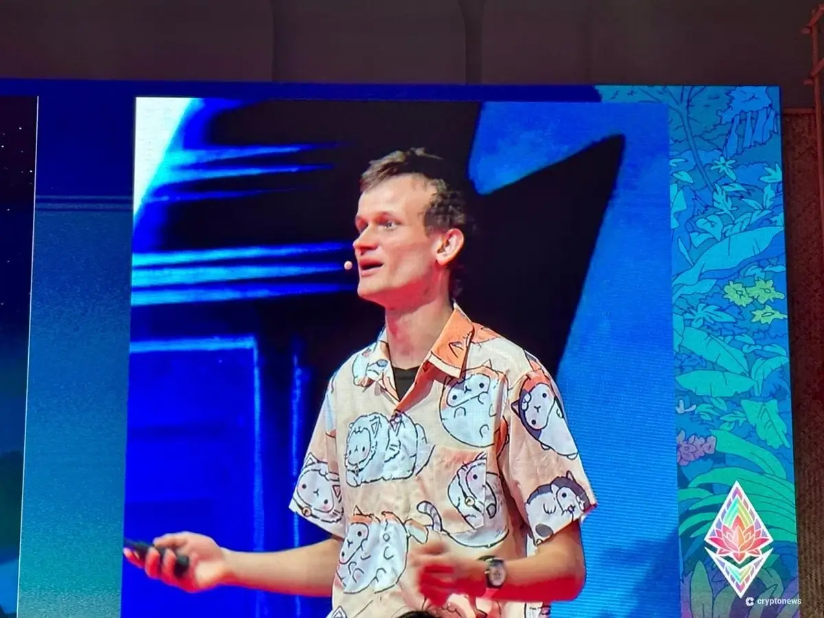 Vitalik Buterin at Devcon 2024