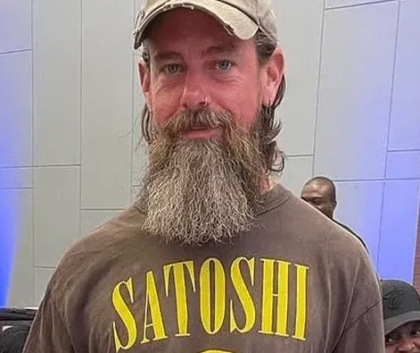 Dorsey in a Satoshi t-shirt