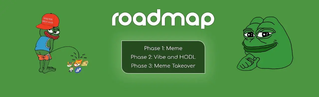 The PEPE memecoin's roadmap
