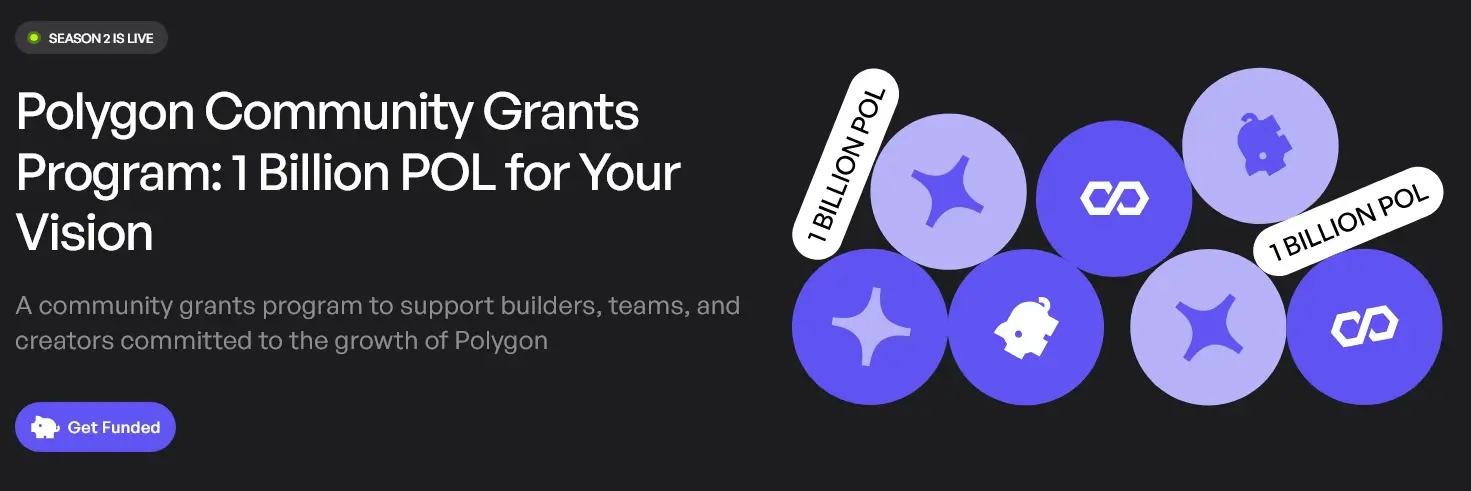 Polygon community grants program 1 billion POL