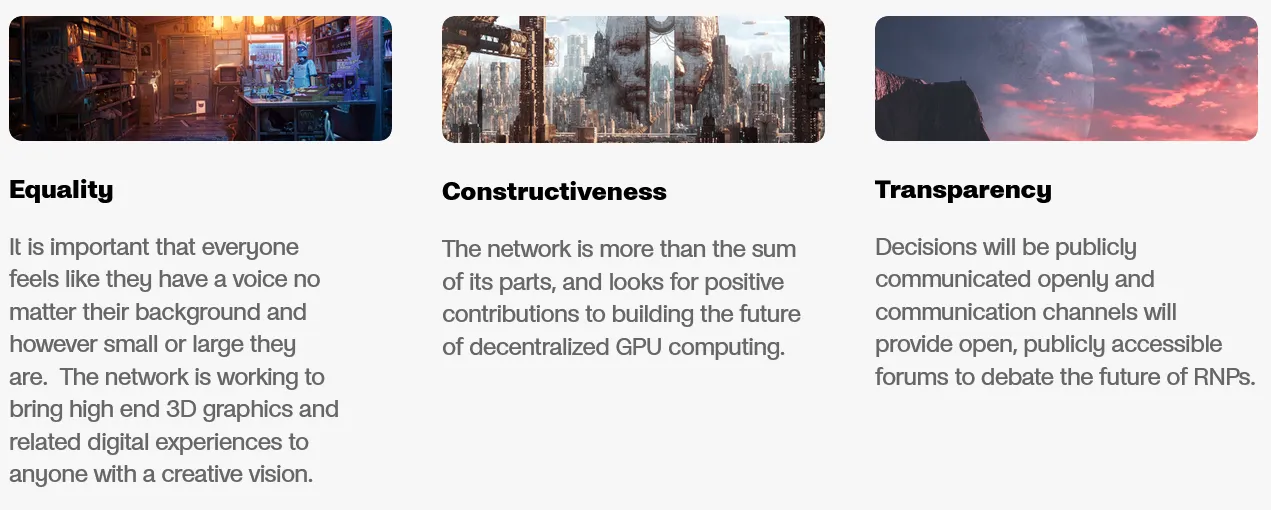 Render network community priciples