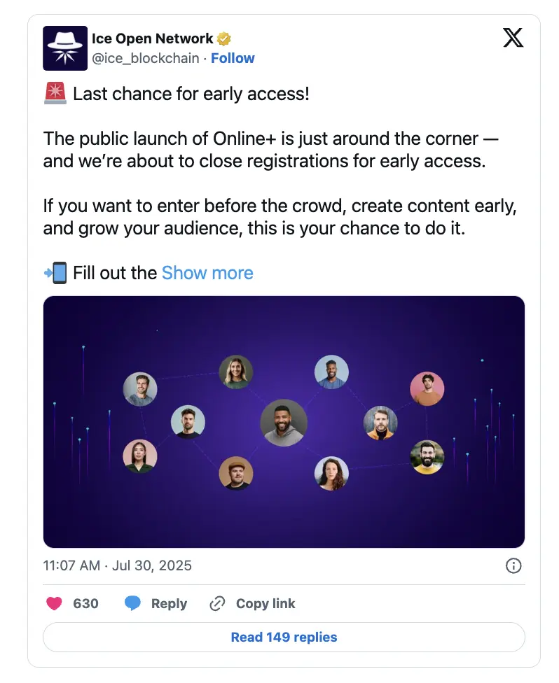 Ice Network Online plus early access